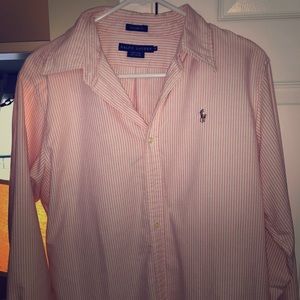 Classic Ralph Lauren pinstripe button down